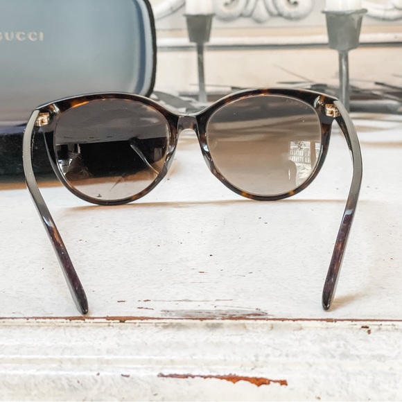GUCCI Havana Gradient Brown Sunglasses - Picture 4 of 11